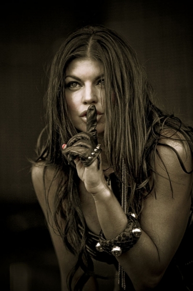 Photograph Jerome Brunet Fergie  Black Eyed Peas on One Eyeland